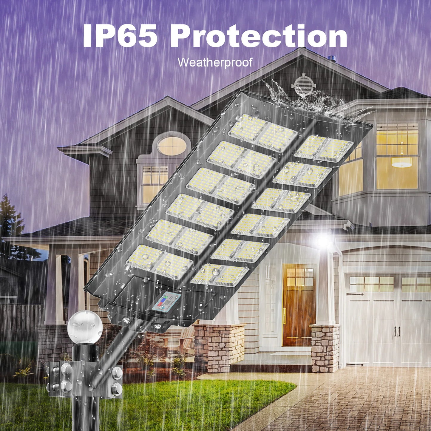 4-Pack Outdoor Solar Street Lights 6000W IP65 Waterproof Motion Sensor