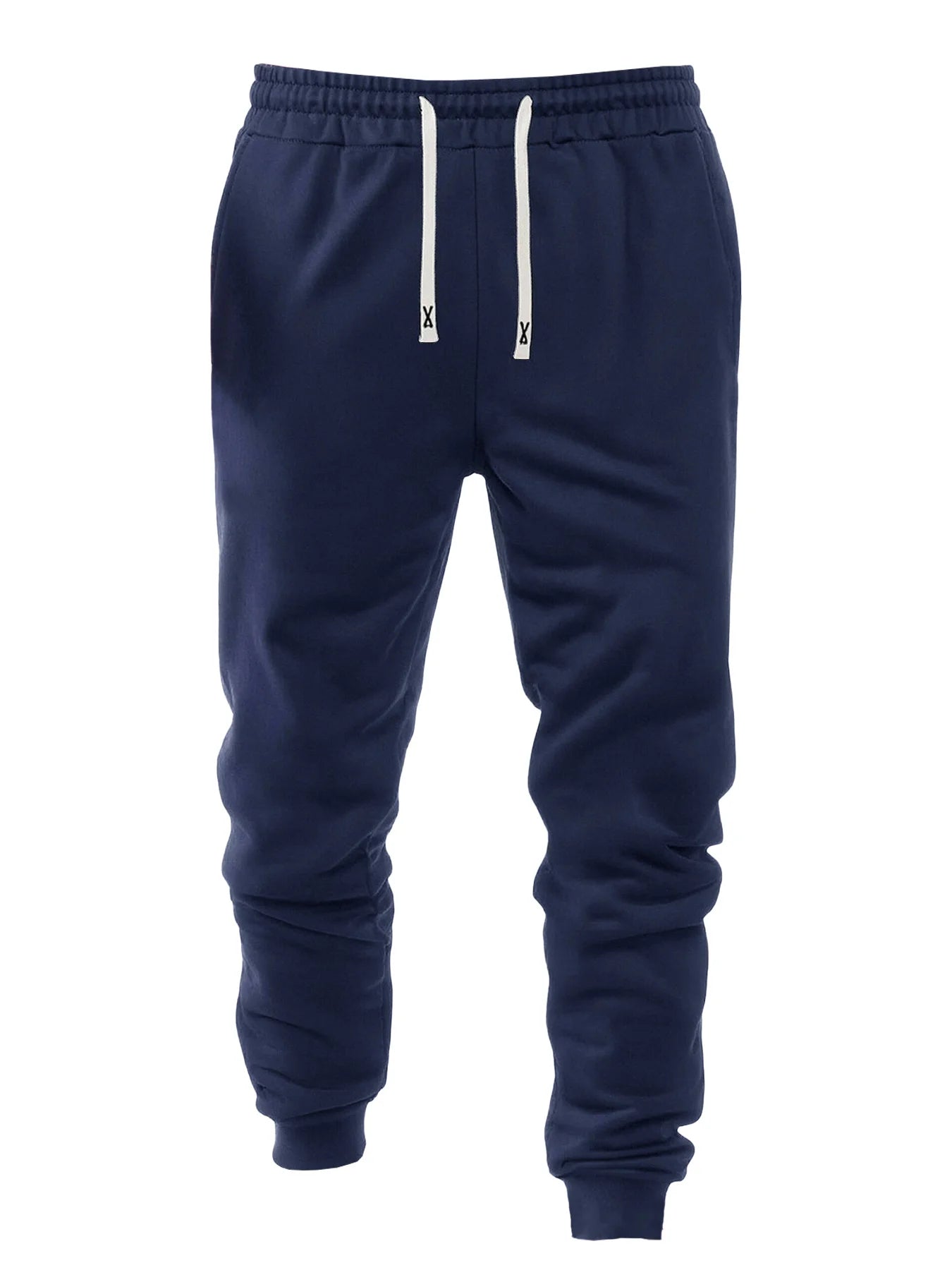 Men's Four Piece Cuffed Sports Casual Pants Set Polyester