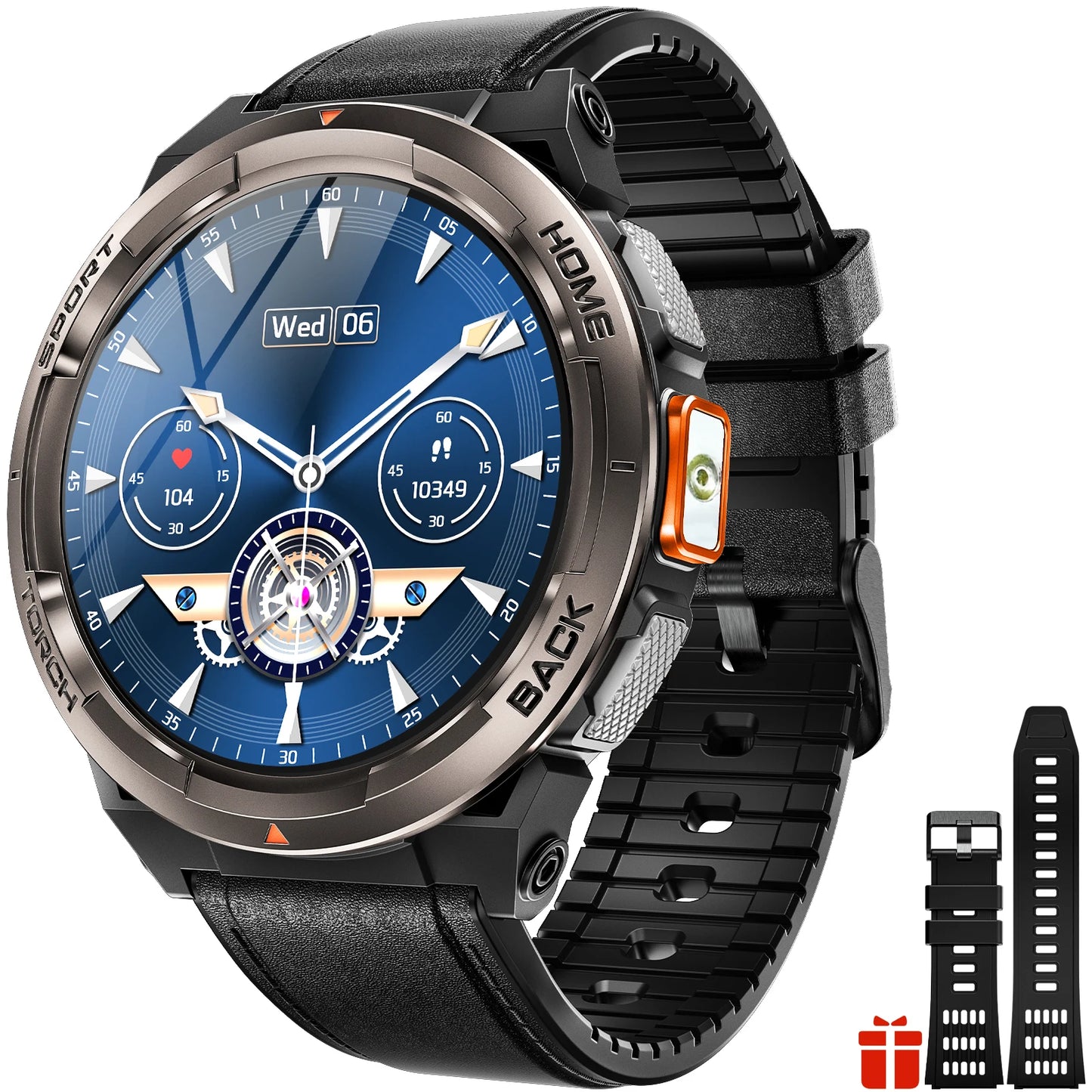 EIGIIS KE5 Smartwatch With Compass Barometer And Altitude 3ATM Waterproof