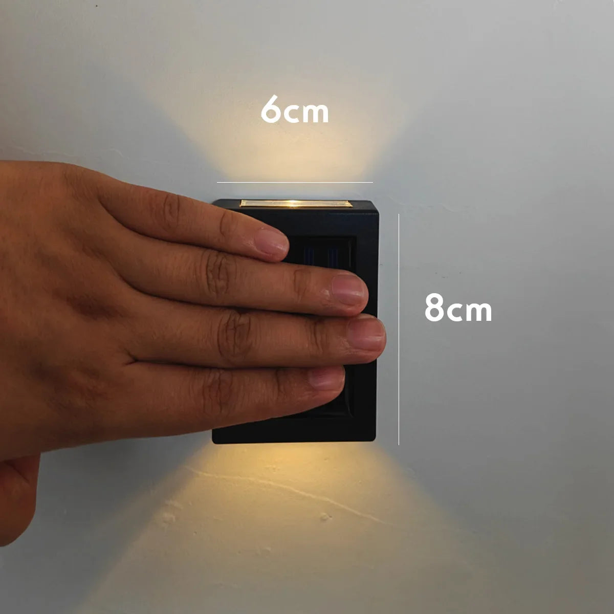 AlliLit Solar Wall Light Outdoor Waterproof LED Garden Lamp