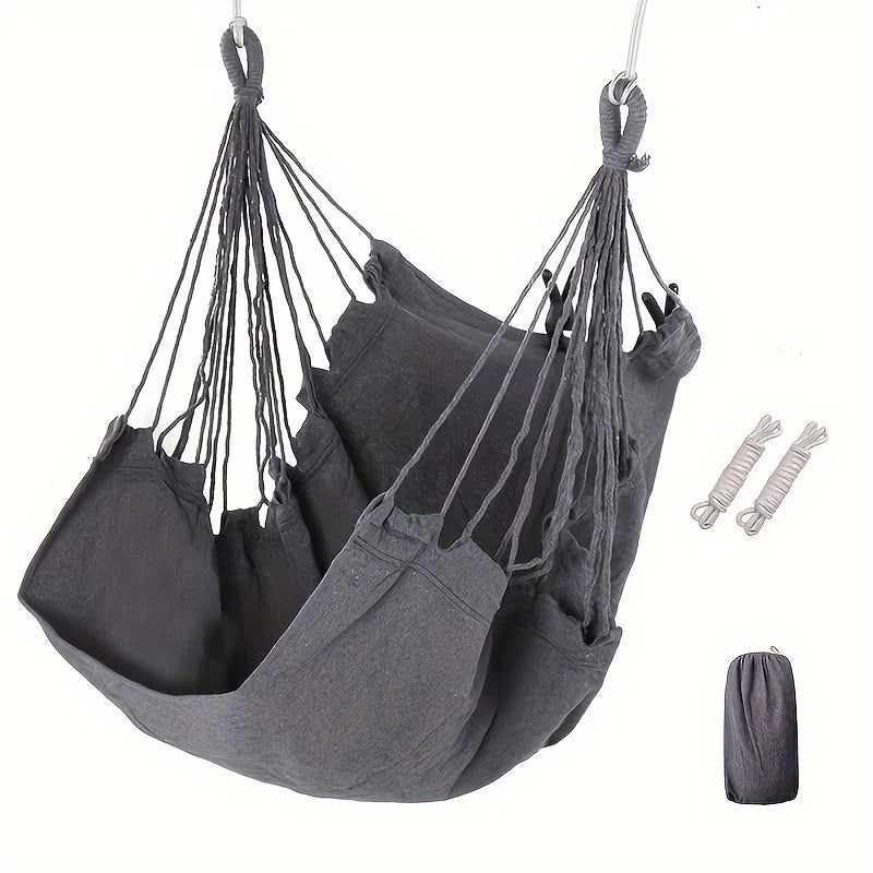 Outdoor Leisure Fabric Hammock Chair With Storage Bag