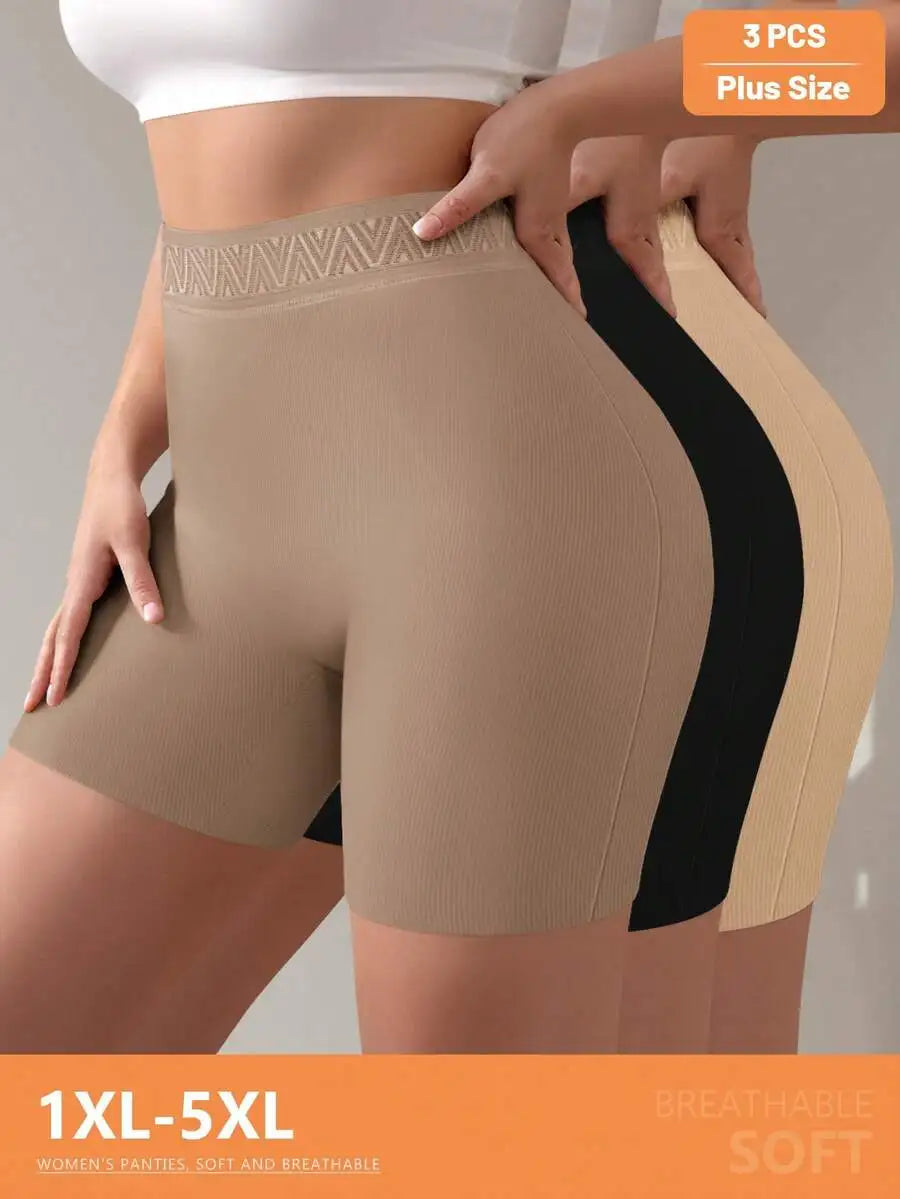 High Waist Seamless Briefs With Tummy Control Soft Breathable Stretchy