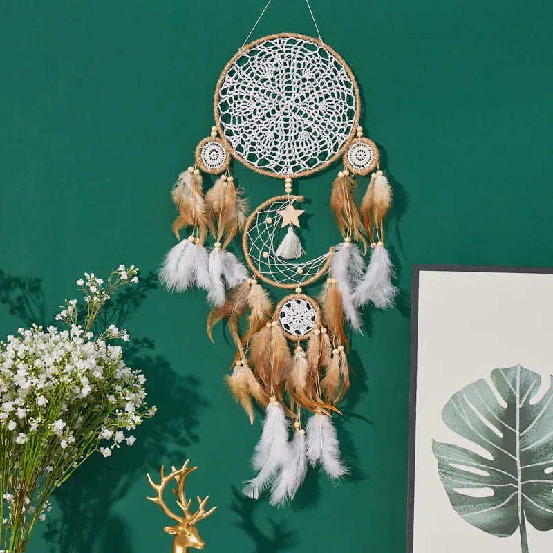 Dream Catcher Set Moon Sun Bohemian Wall Decoration