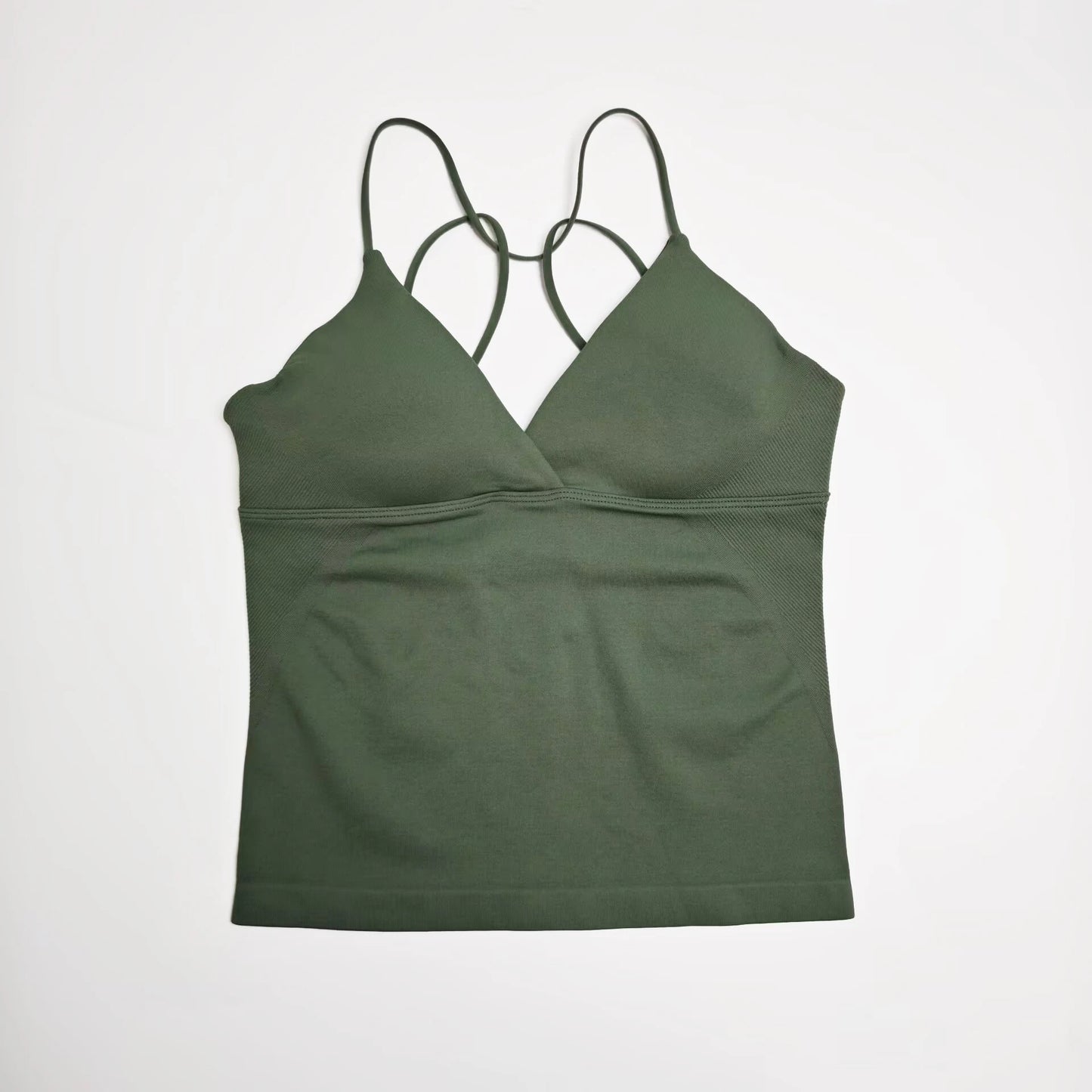 NCLAGEN Vision Twist Front Longline Yoga Tank Top Fitness Training