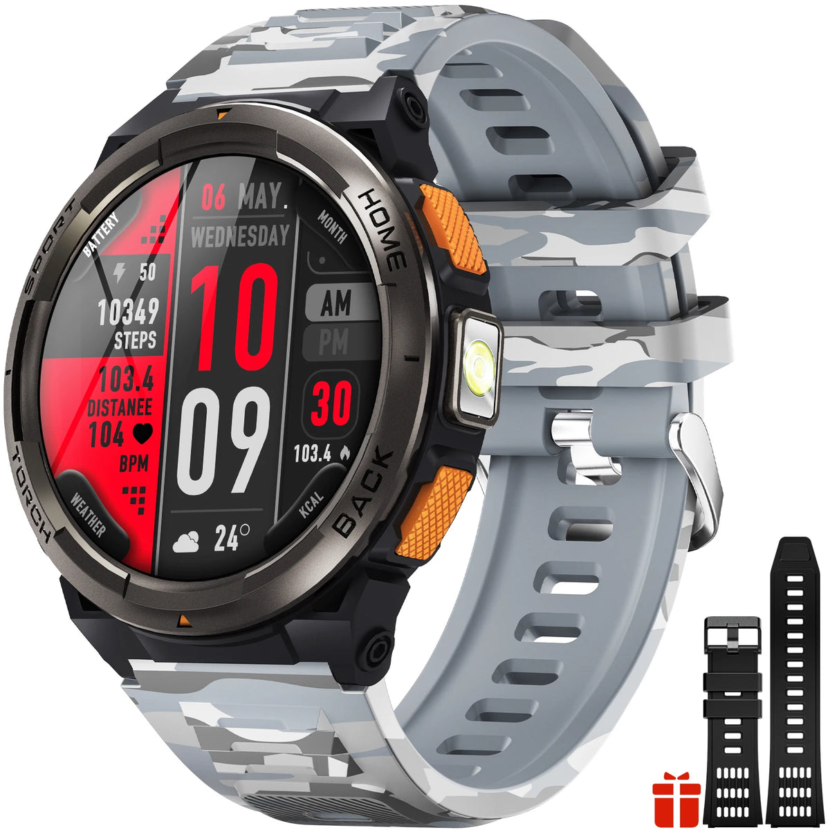 EIGIIS KE5 Smartwatch With Compass Altimeter Barometer