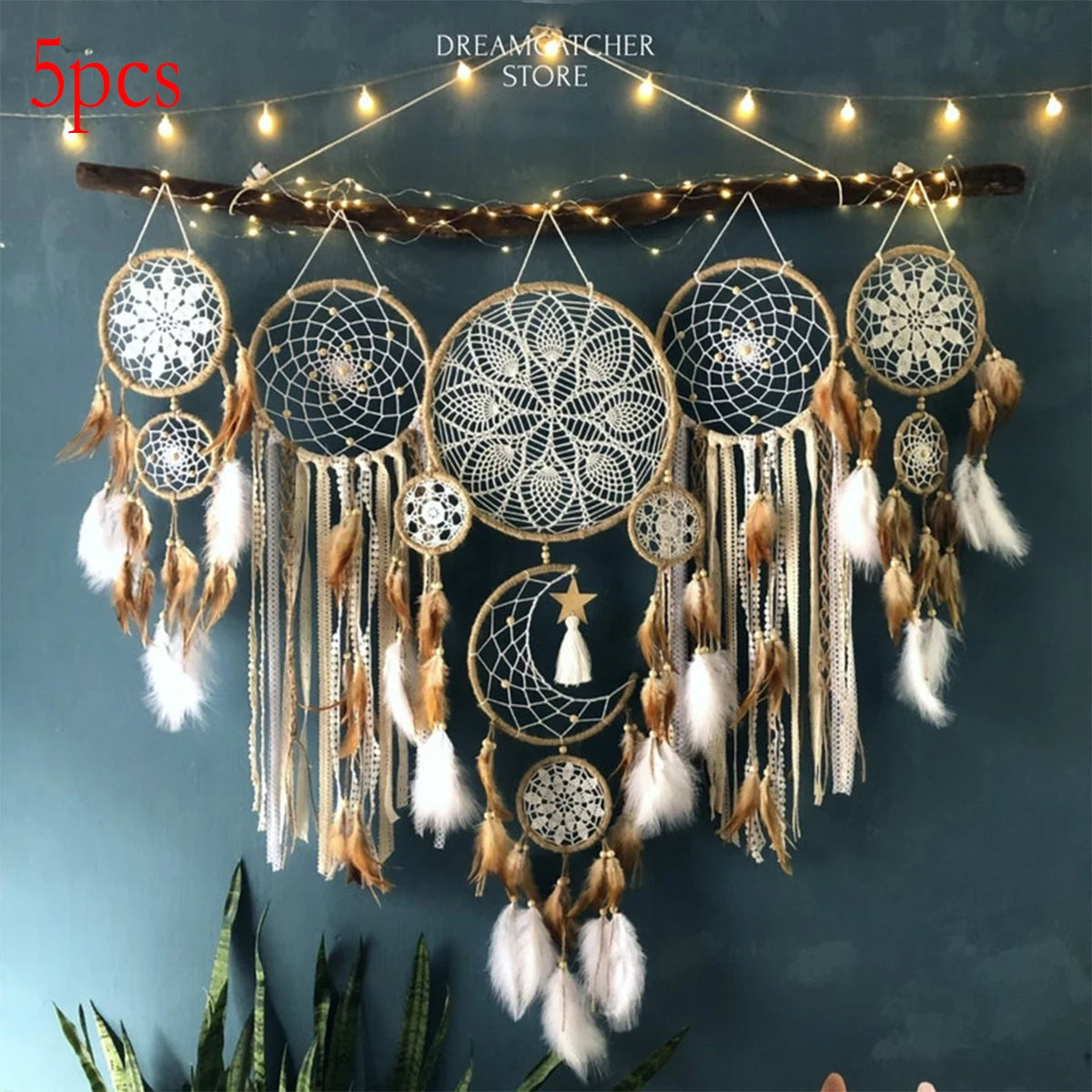 Dream Catcher Set Moon Sun Bohemian Wall Decoration