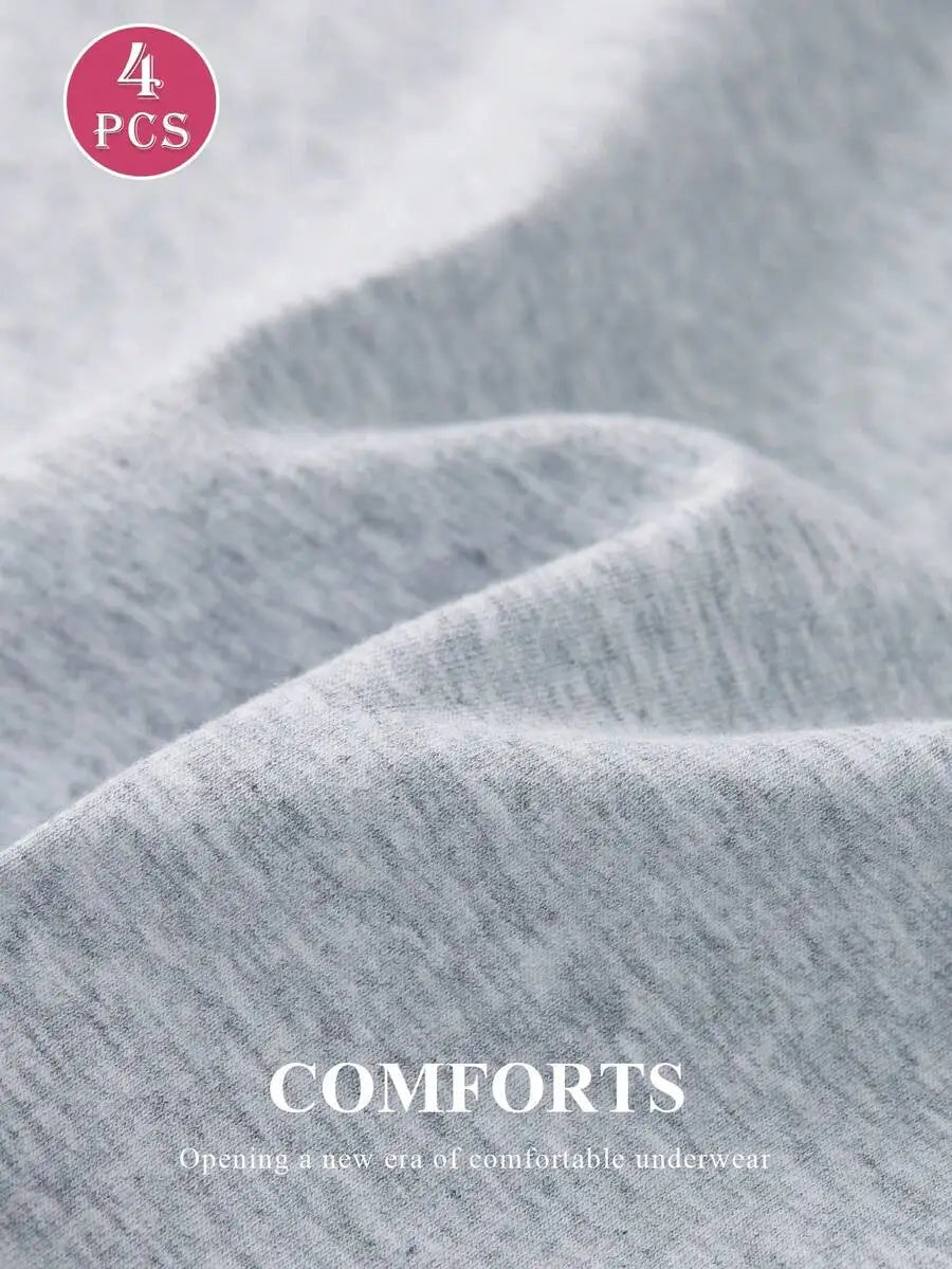 Women's High Waist Breathable Cotton Panties Pack Of Four