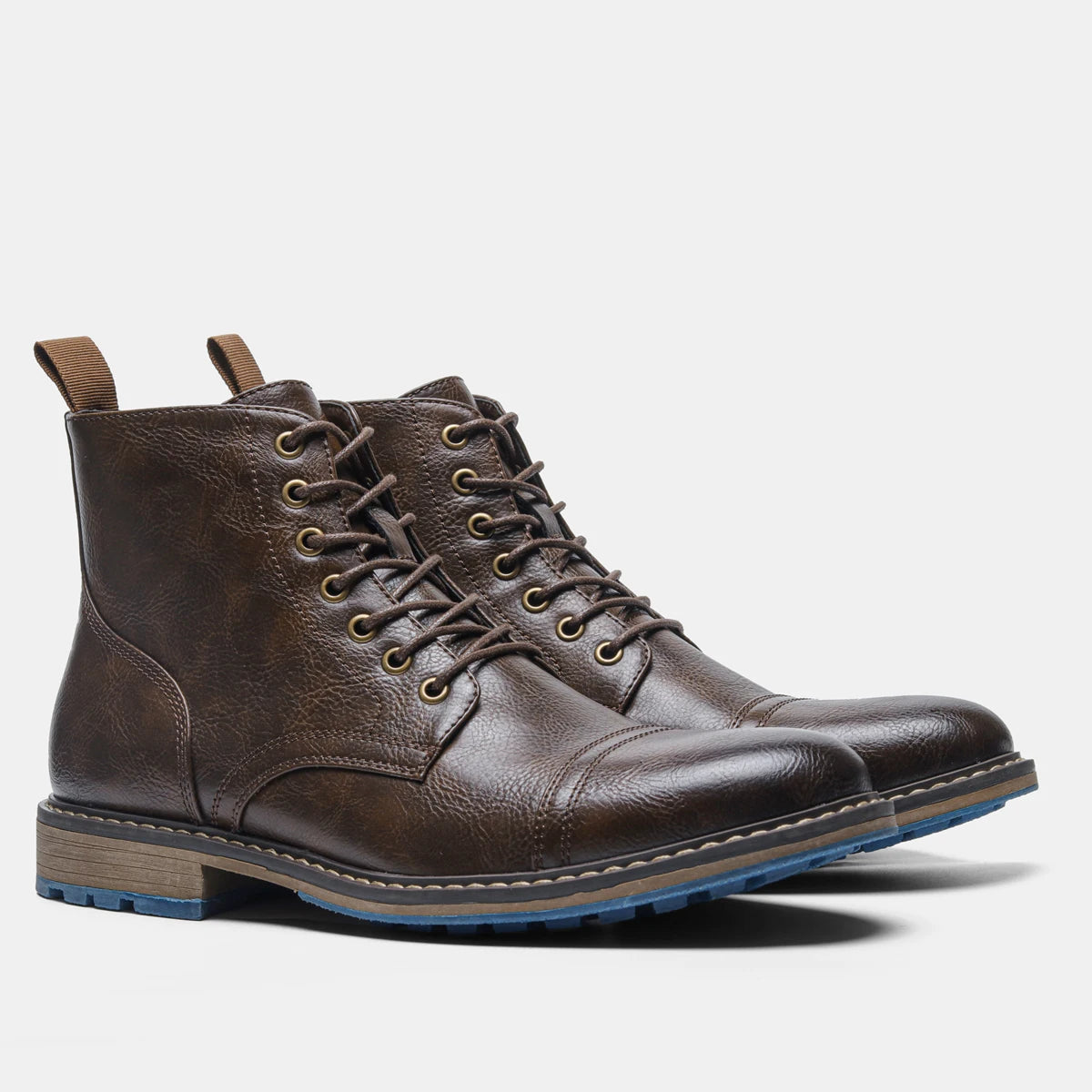 Hecrafted Mens Ankle Boots Comfortable Everyday Wear