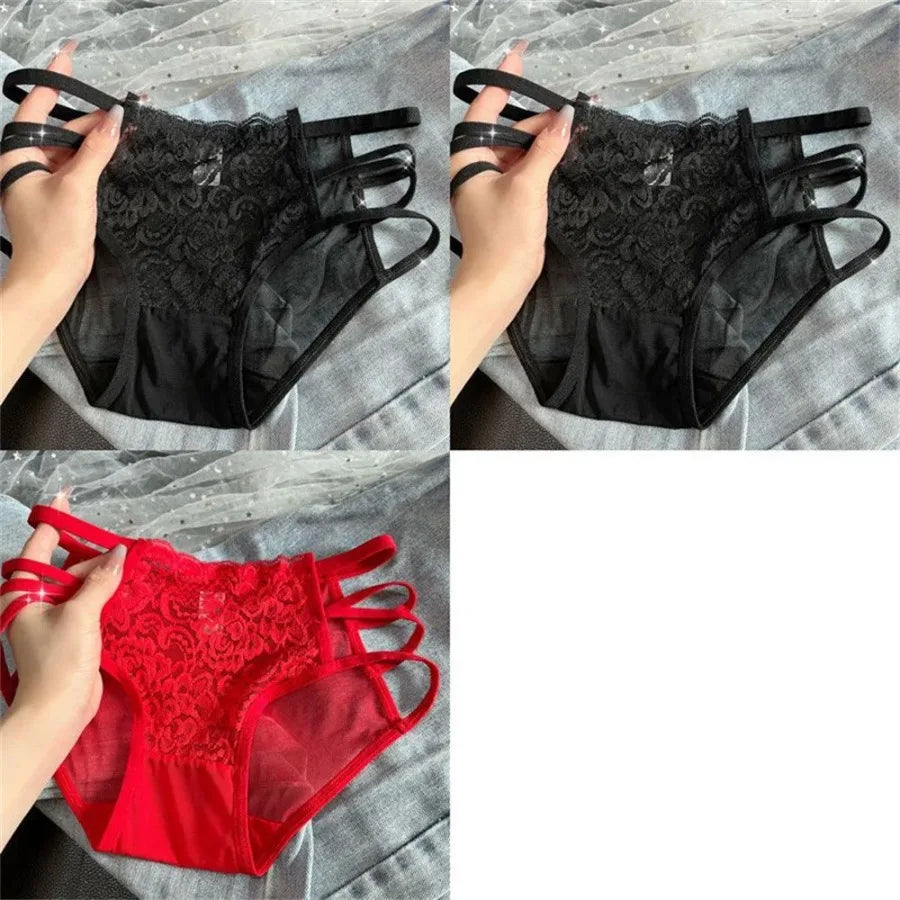 Breathable Lace Panties For Women Mesh Briefs Soft Comfort