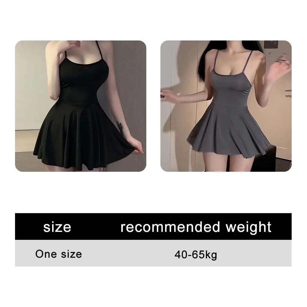 Sexy Lace Patchwork Camisole Nightgown For Women Lingerie Nightwear