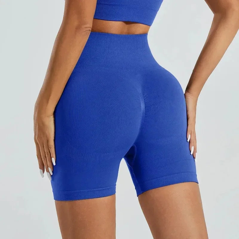 Women High Waisted Yoga Shorts Running And Fitness Pants