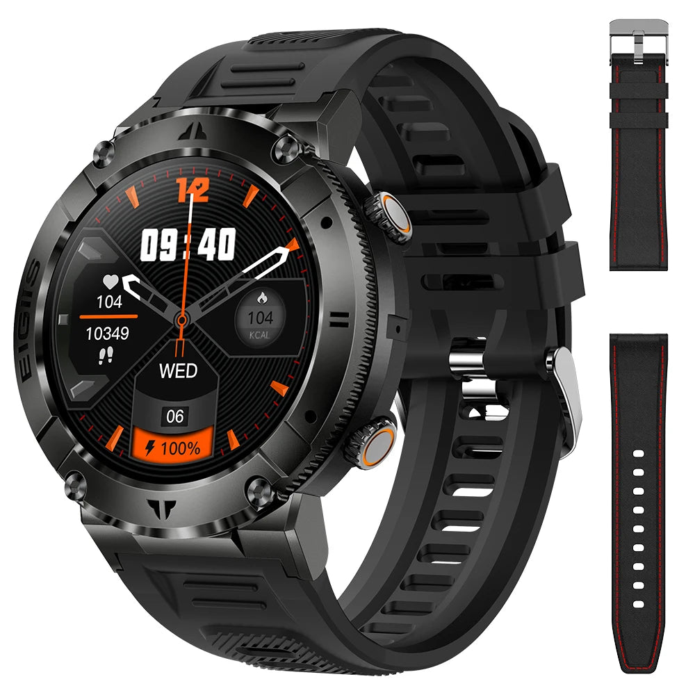 LaNikar Smart Watch Men Bluetooth Call Blood Pressure Fitness Monitor