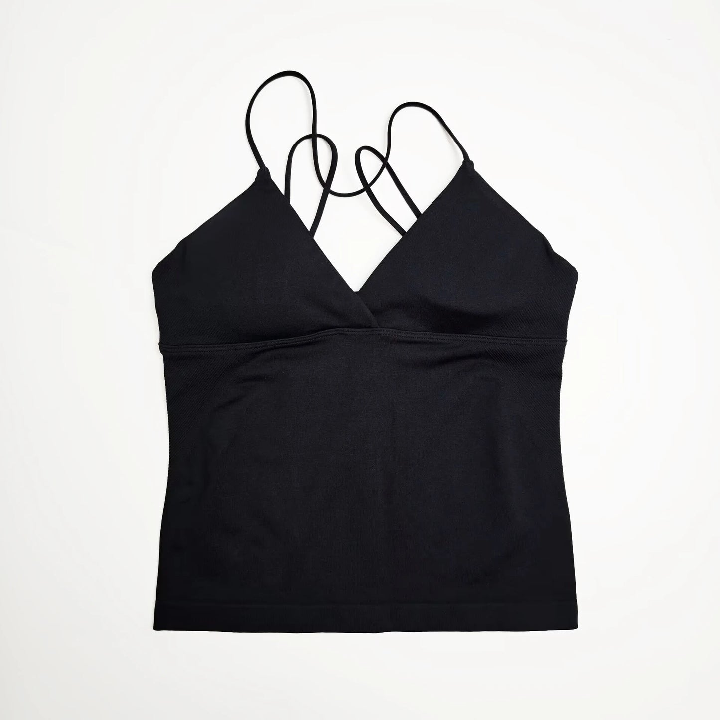 NCLAGEN Vision Twist Front Longline Yoga Tank Top Fitness Training
