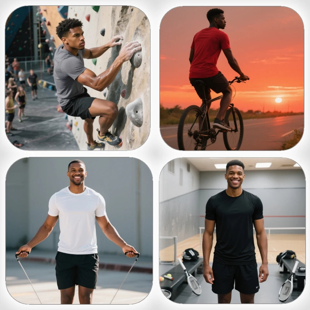 Men's Quick Dry Short Sleeve Gym Shirt for Running