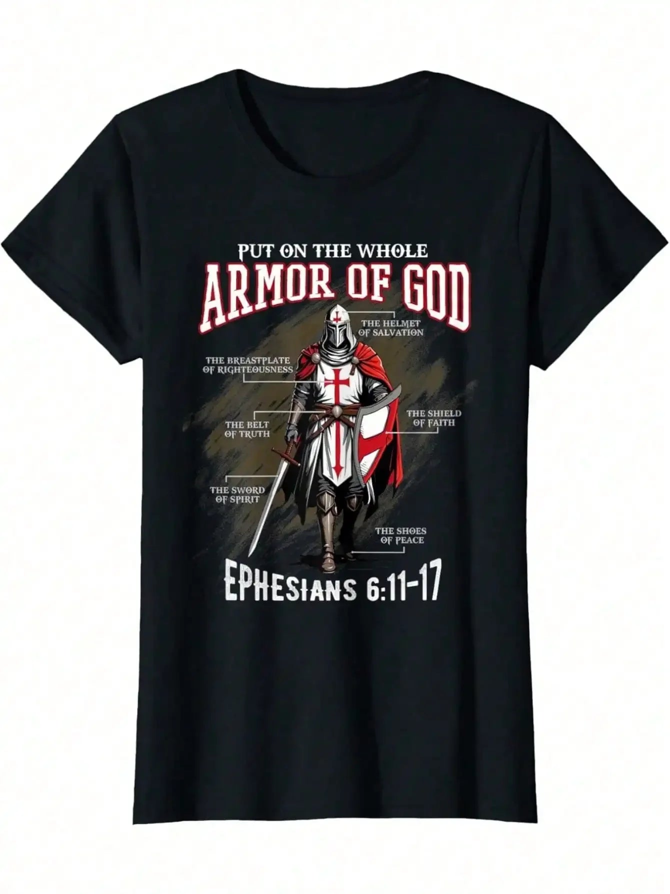 MNHK Full Armor Of God Inspirational Bible Verse Shirt