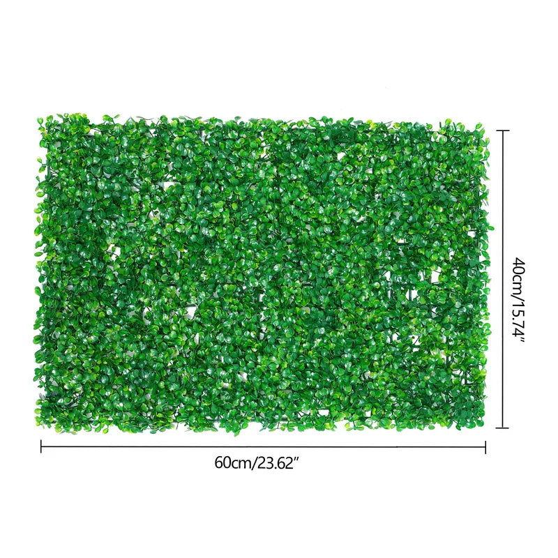 Artificial Hedge Panels Christmas Decorations 12pcs Garden Wall Decor