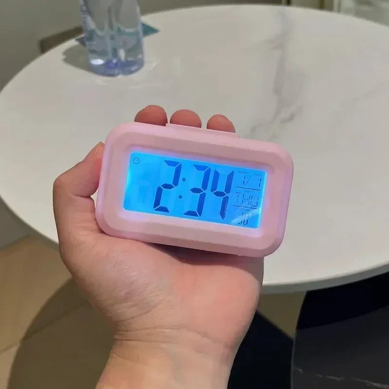 Digital Calendar Alarm Clock With LED Display For Desk
