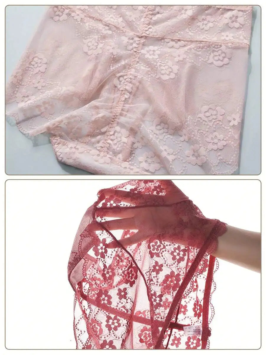 Lace High Waisted Briefs For Curvy Women Tummy Control