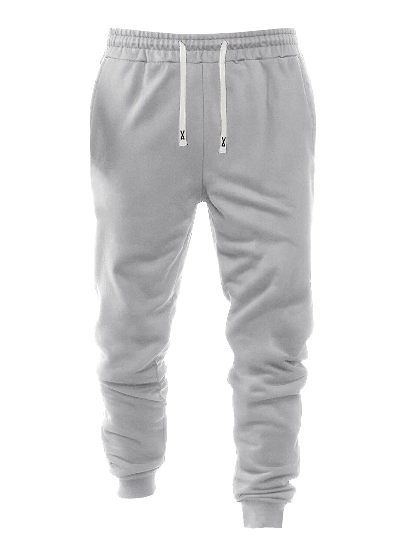 Men's Four Piece Cuffed Sports Casual Pants Set Polyester
