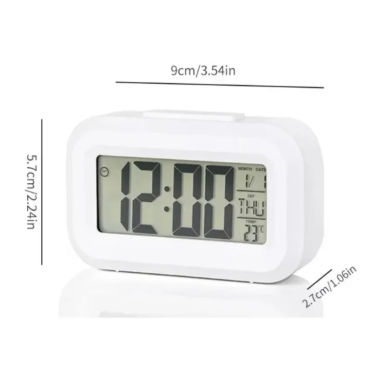Digital Calendar Alarm Clock With LED Display For Desk