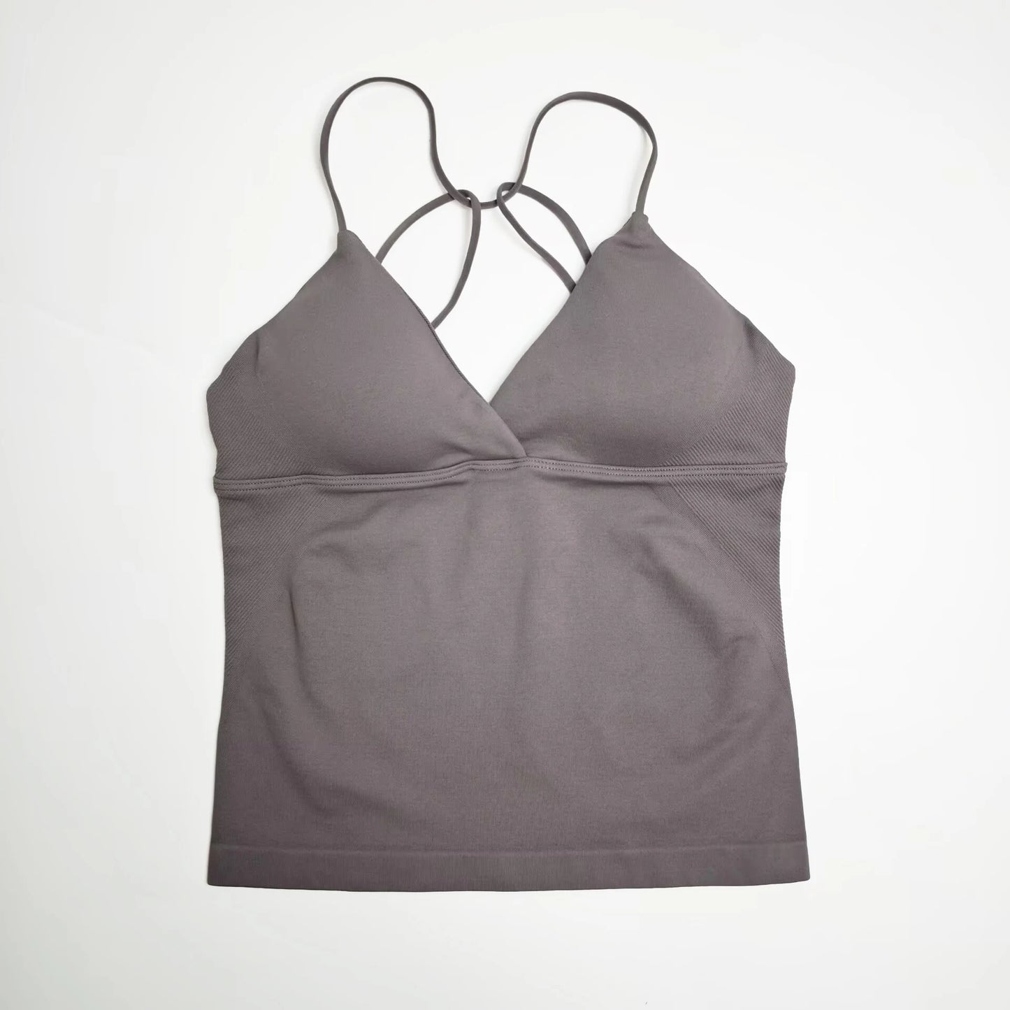 NCLAGEN Vision Twist Front Longline Yoga Tank Top Fitness Training