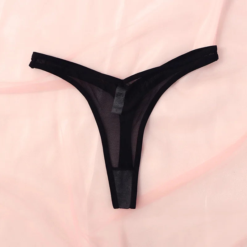Seamless Thongs For Women Mesh TBack Panties Soft Everyday Wear