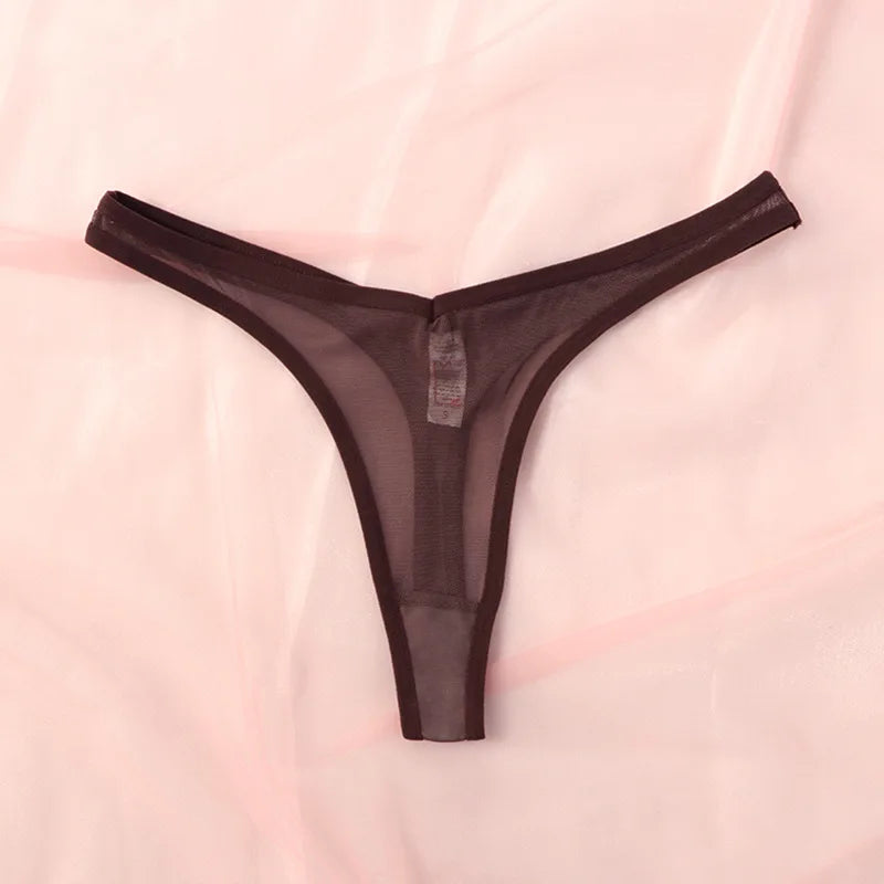 Seamless Thongs For Women Mesh TBack Panties Soft Everyday Wear