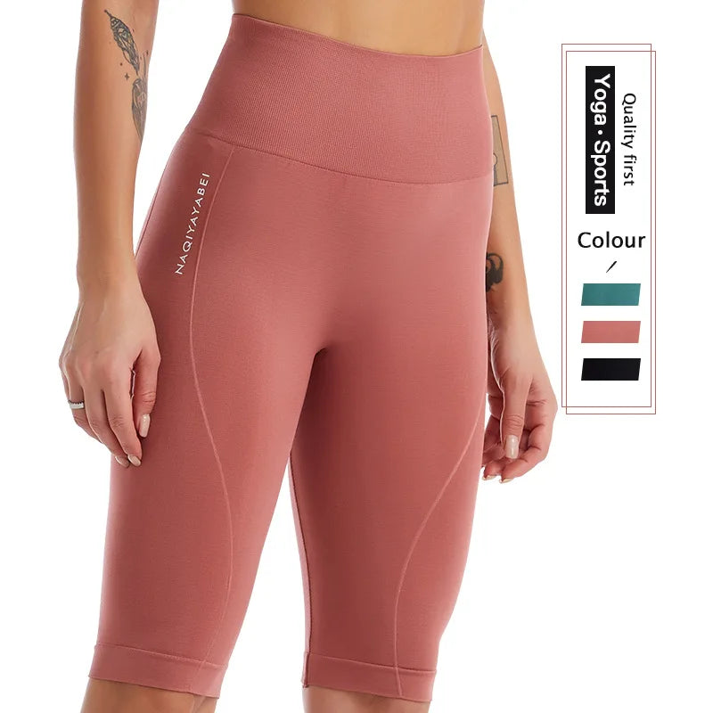 Women Breathable Quick Drying Yoga Pants Body Sculpting High Waist