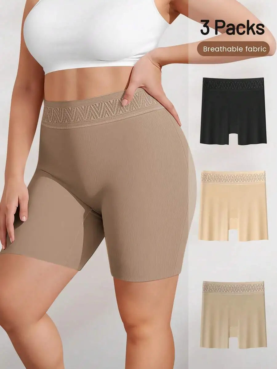 High Waist Seamless Briefs With Tummy Control Soft Breathable Stretchy
