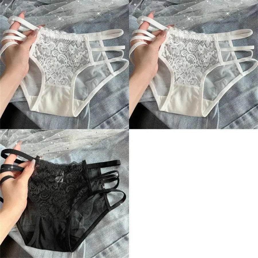 Breathable Lace Panties For Women Mesh Briefs Soft Comfort