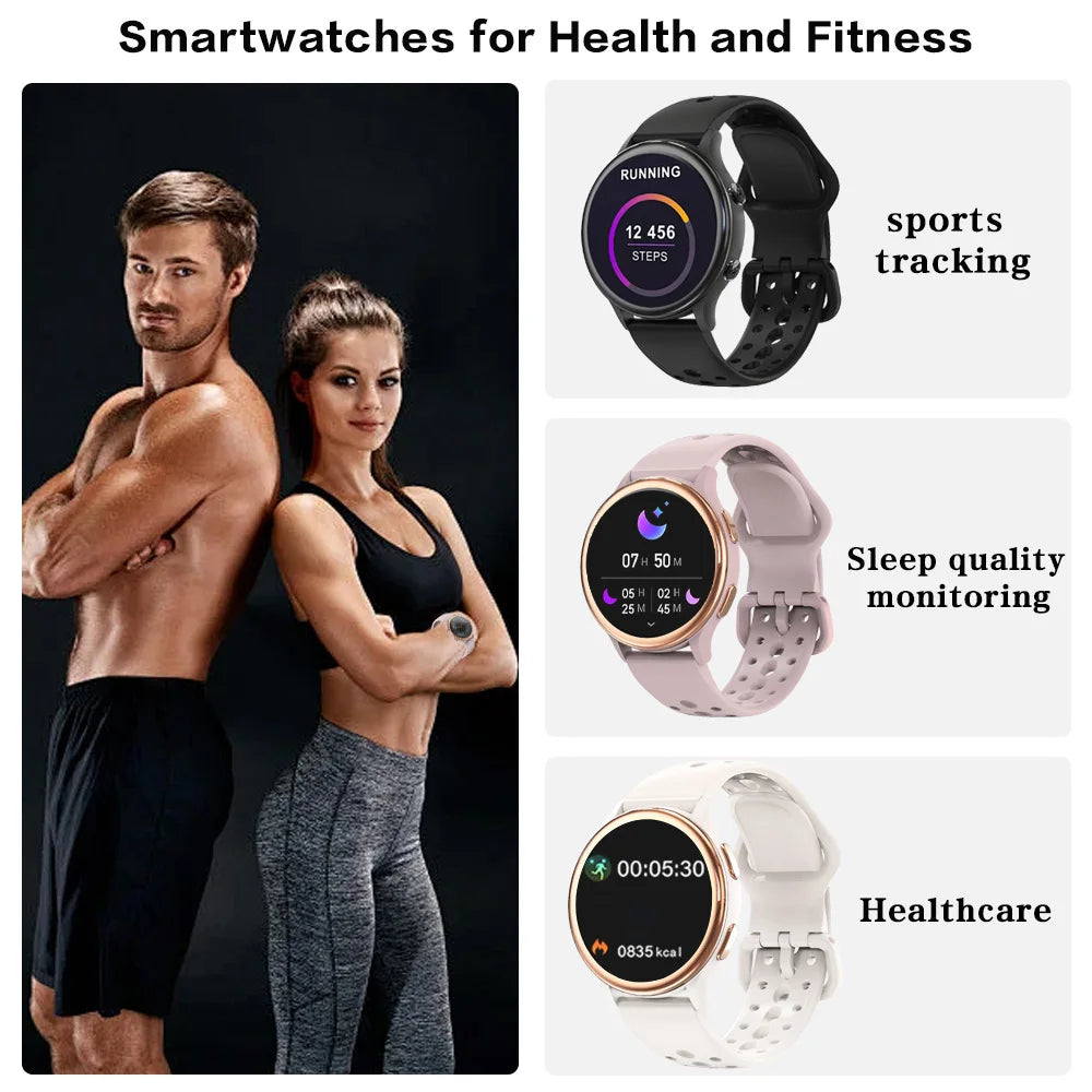 Smartwatch For Women Fitness Tracker iPhone Android Compatible
