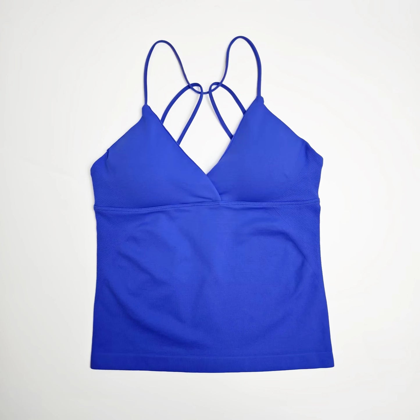 NCLAGEN Vision Twist Front Longline Yoga Tank Top Fitness Training