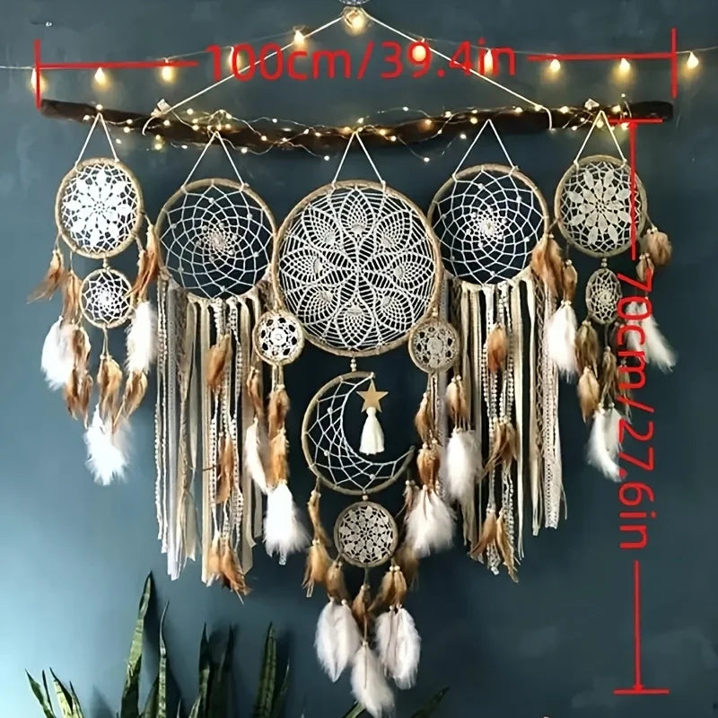 Dream Catcher Set Moon Sun Bohemian Wall Decoration