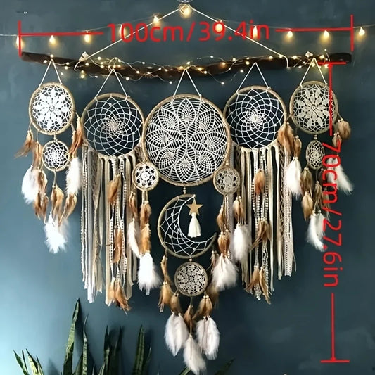 Dream Catcher Set Moon Sun Bohemian Wall Decoration