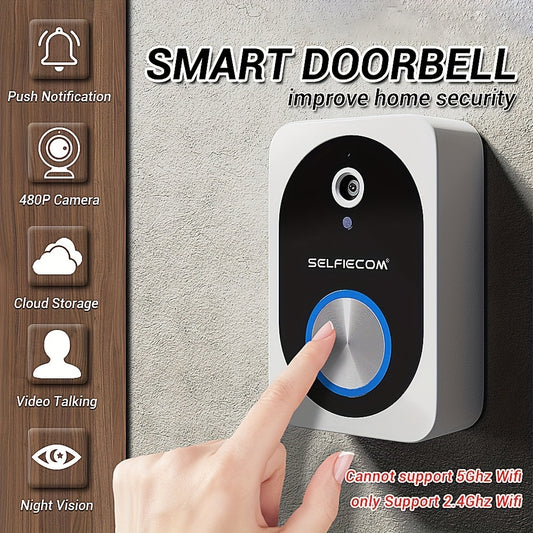 Smart Visual Dingdong Doorbell With 2.4GHz WiFi And HD Night Vision