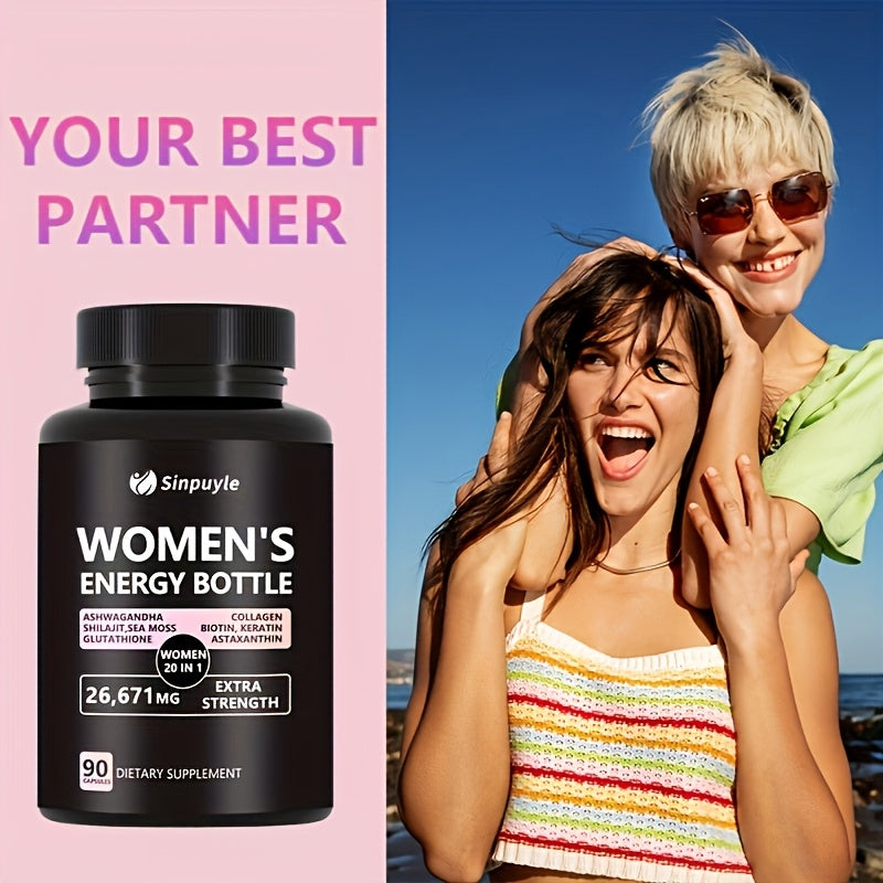 26, 671mg Per Serving Women's Energy Bottle With Natural Ingredients