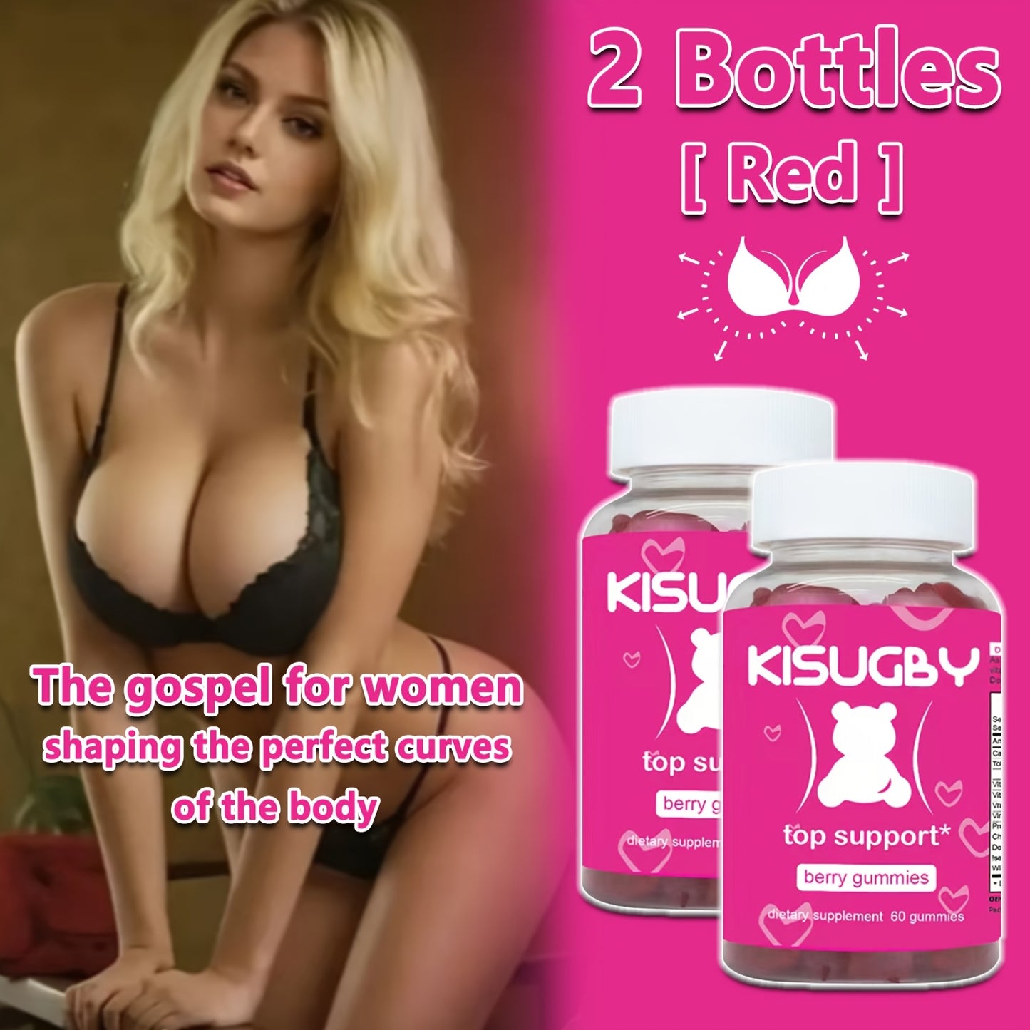 Fenugreek Gummies with Vitamin E KISUGBY Multivitamin Candy