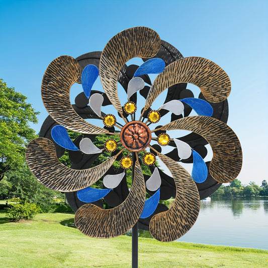 Outdoor Wind Spinner with Ground Stake No Electricity Needed