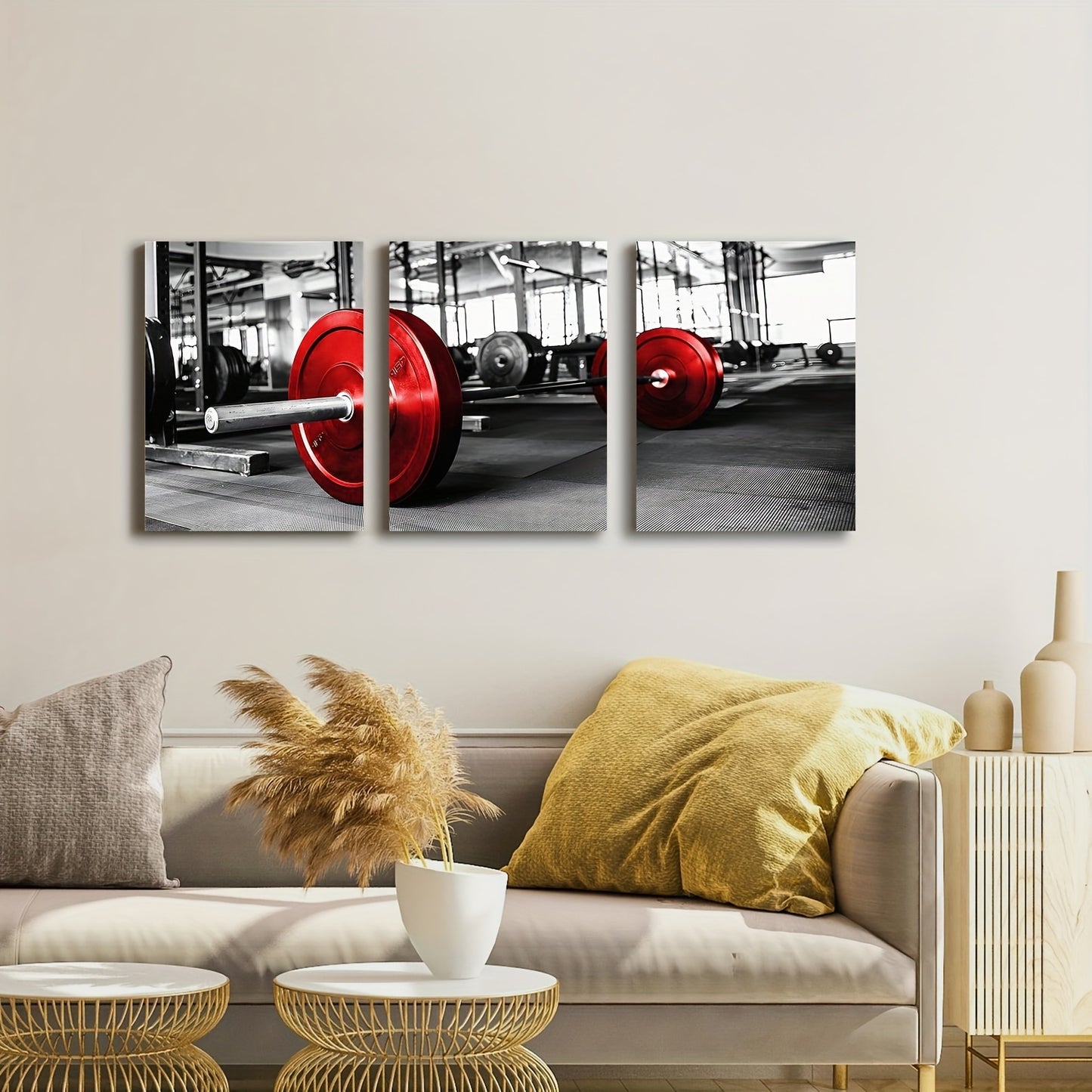 3pcs Wood Frame Canvas Print, Indoor Home Wall Art Decor