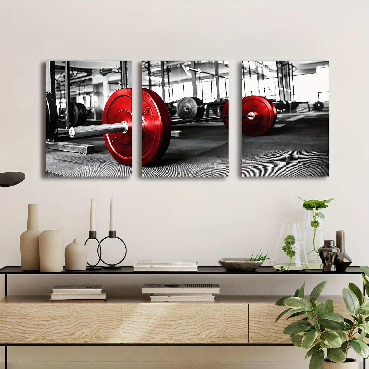 3pcs Wood Frame Canvas Print, Indoor Home Wall Art Decor