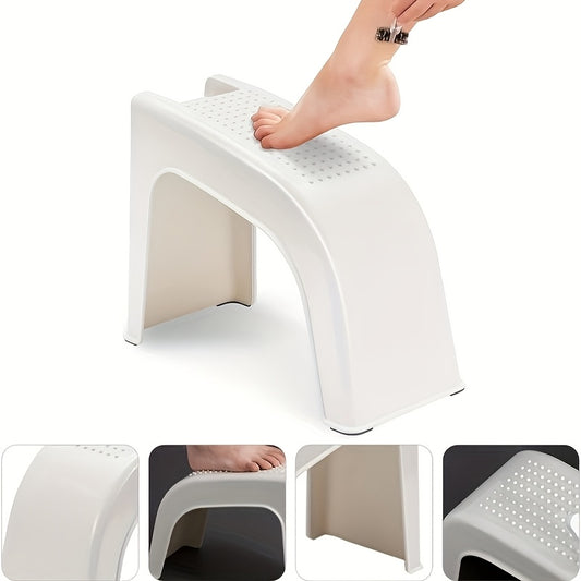 Non Slip Multi Functional Shower Foot Rest GZGCGQ Sturdy Stool for Pedicure and Manicure Built In Storage Ideal for Bathroom Use Beige