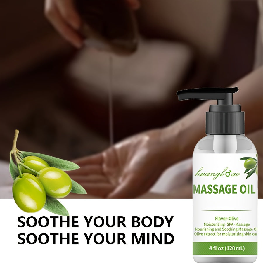 2pcs Sensual Olive Massage Oil - Smooth Gliding Formula