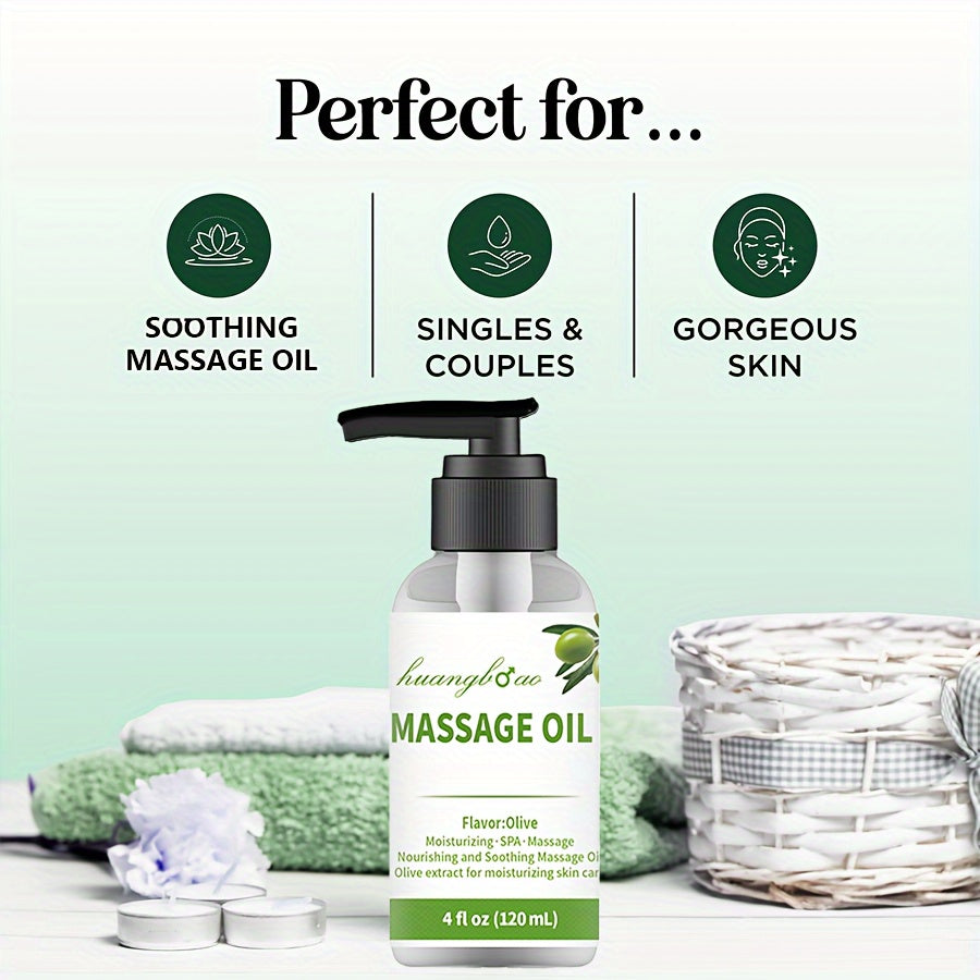 2pcs Sensual Olive Massage Oil - Smooth Gliding Formula